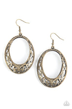 Load image into Gallery viewer, Gardenista Grandeur Brass Earrings