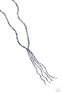 Load image into Gallery viewer, Jazz STRANDS Blue Paparazzi Necklace