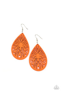 SUNNY INCANTATIONS ORANGE PAPARAZZI EARRINGS