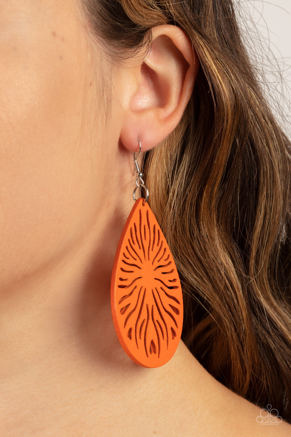 SUNNY INCANTATIONS ORANGE PAPARAZZI EARRINGS