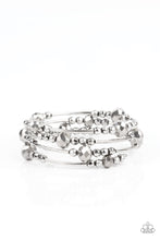 Load image into Gallery viewer, PAPARAZZI ACCESSORIES - SHOWY SHIMMER SILVER BRACELET