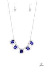 Load image into Gallery viewer, PAPARAZZI ACCESSIORIES NEXT LEVEL LUSTER BLUE NECKLACE