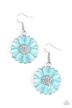 Load image into Gallery viewer, PAPARAZZI ACCESSORIES DISTRACTED BY DAISIES BLUE EARRINGS