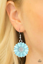 Load image into Gallery viewer, PAPARAZZI ACCESSORIES DISTRACTED BY DAISIES BLUE EARRINGS