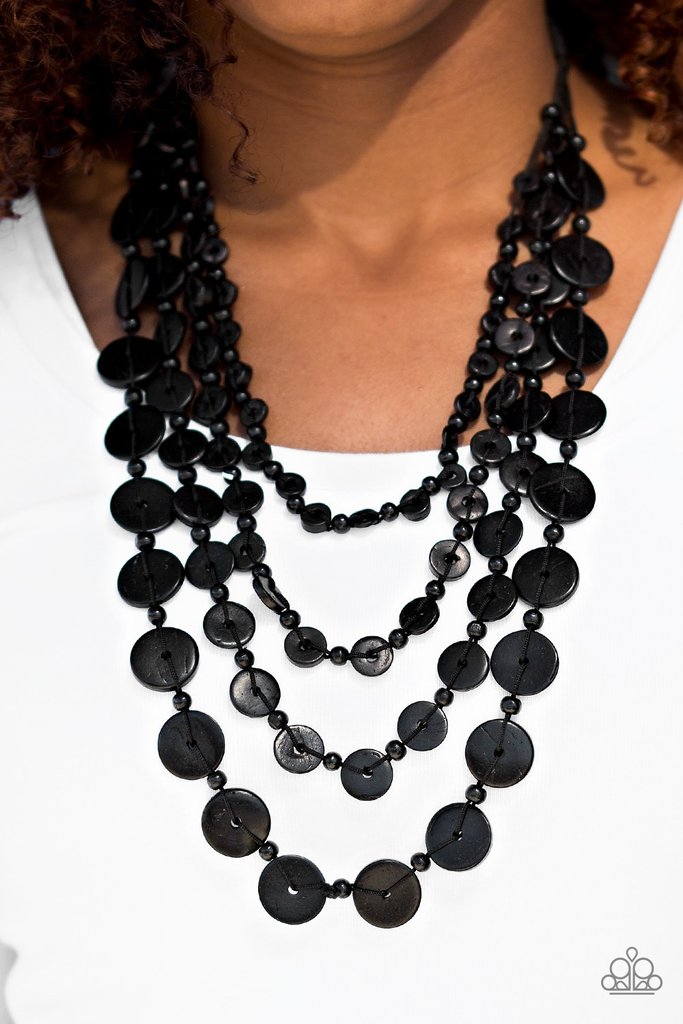 FIJI FLAIR BLACK - PAPARAZZI ACCESSORIES